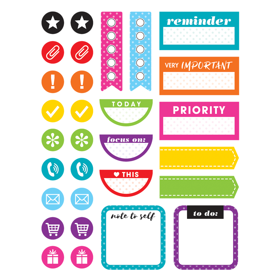 Colorful Planner Stickers –